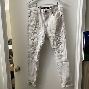 G-Star Men's White Skinny Jeans 34x28